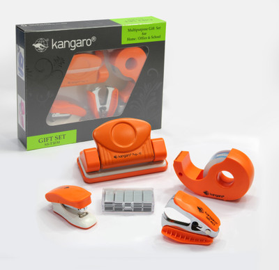 Kangaro Stationery Office Set(Orange)