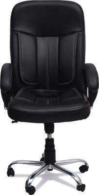 DZYN FURNITURES AFFIDO Boss Chair , Office Chair Swivel Chair Best Ergonomic Office Leatherette Chair with Thick Padding & Soft Armrest Leatherette Office Executive Chair(Black, DIY(Do-It-Yourself)) DZYN FURNITURES AFFIDO Boss Chair , Office Chair Swivel Chair Best Ergonomic Office Leatherette Chair with Thick Padding & Soft Armrest Leatherette Office Executive Chair(Black, DIY(Do-It-Yourself))