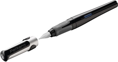 Pelikan Pelikano Fountain Pen Black Fountain Pen(Ink Color - Blue)