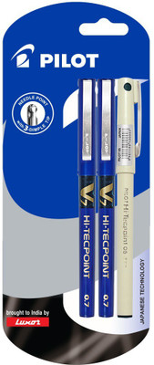 14% OFF on PILOT V7 (2 Blue +1 Black Hi-tech Point 05) Roller Ball Pen(Pack of 3, Blue, Black) 14% OFF on PILOT V7 (2 Blue +1 Black Hi-tech Point 05) Roller Ball Pen(Pack of 3, Blue, Black)