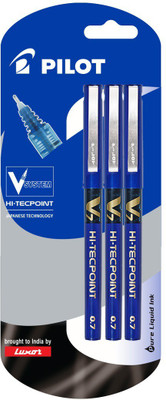 Pilot V7 (Pack of 3) Blue Roller Ball Pen(Pack of 3)
