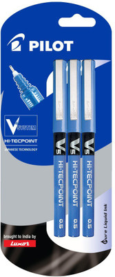 Pilot V5 (Pack of 3) Liquid Ink Rollerball Pen(Pack of 3)