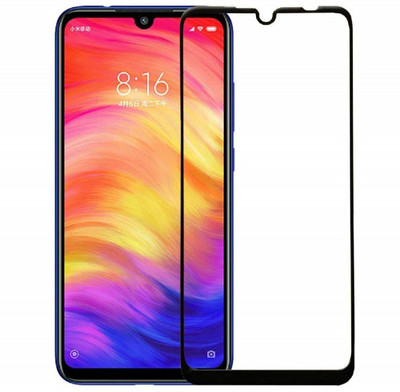 Msons Edge To Edge Tempered Glass for Redmi Note 7 | 11D Anti Scratch 9H Hardness Cover Friendly Anti Shatter Proof Full Edge(Pack of 1)