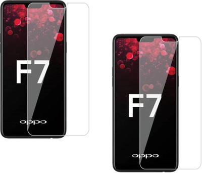 ISAAK Tempered Glass Guard for OPPO F7(Pack of 2)