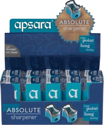 APSARA Absolute Single Pencil Sharpeners(Set of 10, Blue, Transparent)