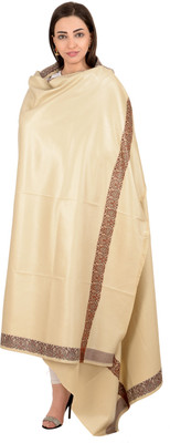 BAISA Pure Wool Solid Men Shawl(Beige)