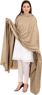BAISA Pure Wool Solid Men Shawl(Beige)