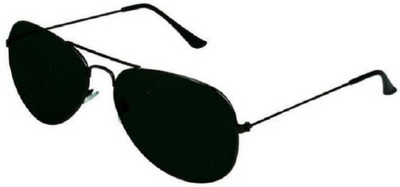 Dcmr Aviator Sunglasses(For Men & Women, Black)