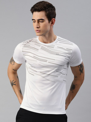 HRX by Hrithik Roshan Printed Men Round Neck White T-Shirt