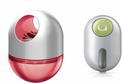 Godrej Aer Twist Petal Crush Pink & Click Fresh Lush Green Air Freshener Diffuser, Refill Aer Twist(2 x 27.5 g)