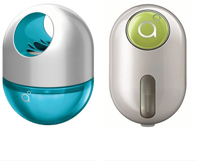 Godrej Aer Twist Cool Surf Blue & Aer Click Fresh Lush Green Air Freshener Diffuser, Refill Aer Twist & Aer Click(2 x 27.5 g)