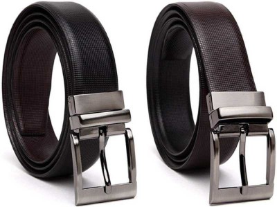 new pine Boys Formal, Casual, Party, Evening Black, Brown Texas Leatherite Reversible Belt