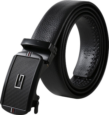 EDIFIER Men Evening, Party, Formal, Casual Black Artificial Leather Belt