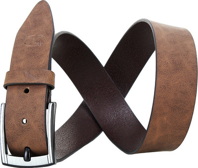 Alton Men Casual, Party Brown Genuine Leather Belt