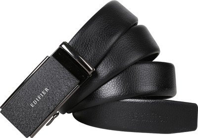EDIFIER Men Casual Black Artificial Leather Reversible Belt