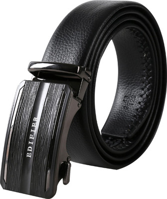 EDIFIER Men Evening, Party, Formal, Casual Black Artificial Leather Belt
