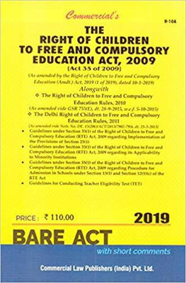 The Right of Children to Free and Compulsory Education Act, 2009(English, Paperback, COMMERCIAL LAW PUBLISHER)