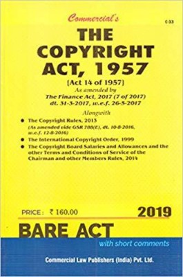 The Copyright Act, 1957(English, Paperback, COMMERCIAL LAW PUBLISHER)