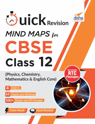 Quick Revision MINDMAPS for CBSE Class 12 Physics Chemistry Mathematics & English Core(English, Paperback, Disha Experts)