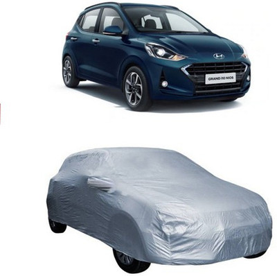 XGuard Car Cover For Hyundai Grand i10 (Without Mirror Pockets)(Silver)