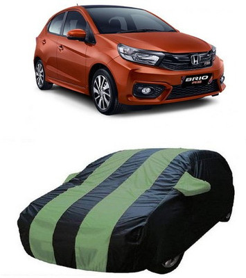 AAMANG Car Cover For Honda Brio (With Mirror Pockets)(Green)