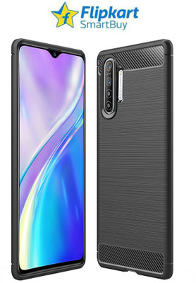 Flipkart SmartBuy Back Cover for Realme XT, Realme X2(Black, Flexible)