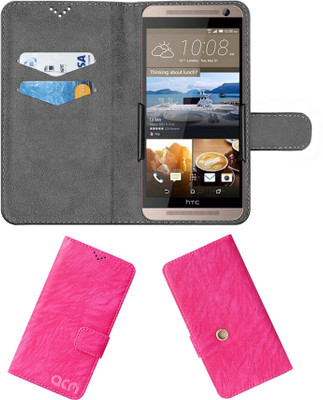 ACM Flip Cover for Htc One Me Dual(Pink, Cases with Holder, Pack of: 1)