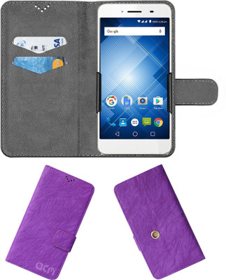 ACM Flip Cover for Panasonic Eluga I3 Mega(Purple, Cases with Holder, Pack of: 1)