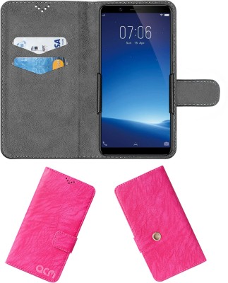 ACM Flip Cover for Vivo Y71i(Pink, Cases with Holder, Pack of: 1)