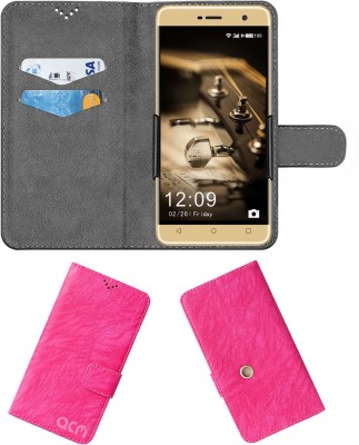 ACM Flip Cover for Celkon Diamond Mega 4g(Pink, Cases with Holder, Pack of: 1)