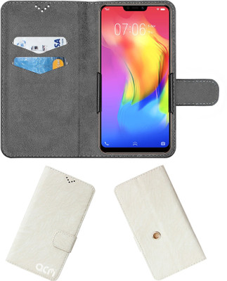 ACM Flip Cover for Vivo Y83 Pro(White, Cases with Holder, Pack of: 1)