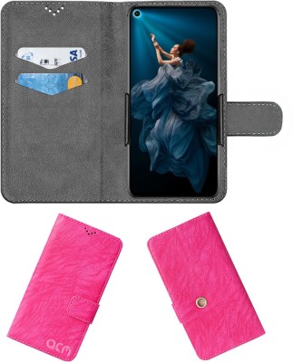 ACM Flip Cover for Honor 20 Pro(Pink, Cases with Holder, Pack of: 1)