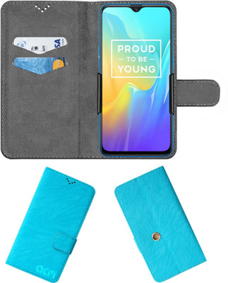 ACM Flip Cover for Realme U1(Blue, Cases with Holder, Pack of: 1)
