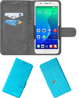 ACM Flip Cover for Tecno I5 Pro(Blue, Cases with Holder, Pack of: 1)