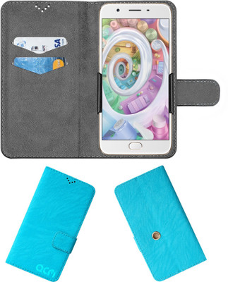 ACM Flip Cover for Oppo F1s(Blue, Cases with Holder, Pack of: 1)