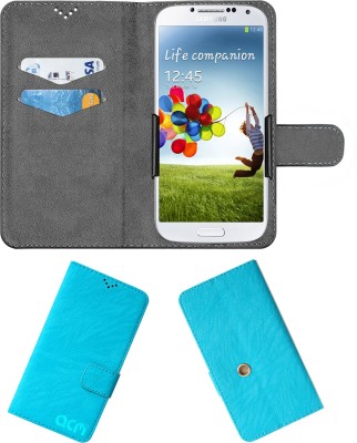 ACM Flip Cover for Samsung Galaxy S4 I9500(Blue, Cases with Holder, Pack of: 1)