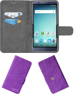 ACM Flip Cover for Micromax Canvas Mega 4G Q417(Purple, Cases with Holder, Pack of: 1)