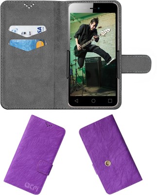 ACM Flip Cover for Micromax Canvas Spark 3 Q385(Purple, Cases with Holder, Pack of: 1)