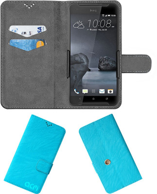 ACM Flip Cover for Htc One X9(Blue, Cases with Holder)