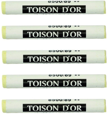 KOHINOOR Pastel Round - Naples Yellow Light (89) - Pack of 5(Set of 5, Naples Yellow Light (89))