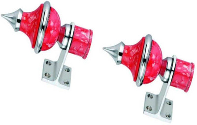 GROWNIX Pink Rod Rail Bracket Metal(Pack of 2)