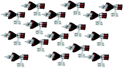 GROWNIX Maroon Rod Rail Bracket Metal(Pack of 16)