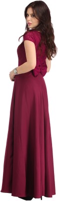 Raas Pret Women Gown Purple Dress