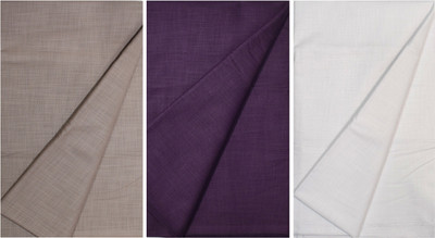 KUNDAN SULZ GWALIOR Cotton Blend Solid, Self Design Multipurpose Running Fabric
