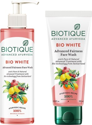 BIOTIQUE Bio White Advanced Fairness (Pack of 2) Face Wash(300 ml)