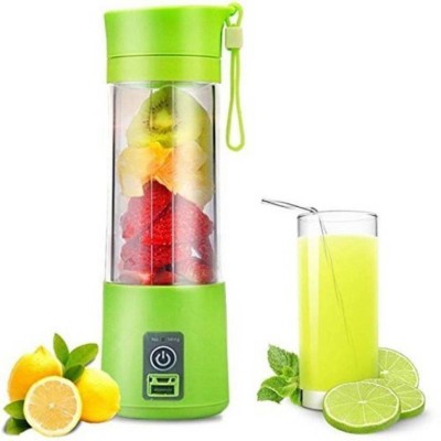 ZwaanEnterprise Plastic juicer bottle::juicer mixer grinder::fruit juice maker-electric juicer machine-Juicer Cup - Portable Blender USB Juicer Cup,Juicer Machine -Mini Portable USB Rechargeable Battery Juice Blender Smoothie Maker vegetables fruit Squeezers Reamers Bottle Hand Juicer(Green)