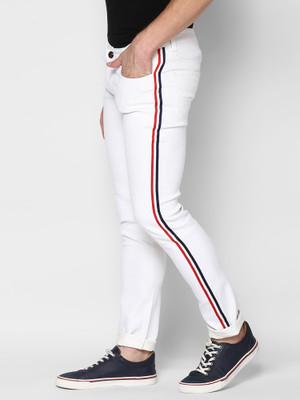 Urbano Fashion Slim Men White Jeans