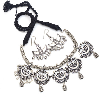 mohit jewellers Brass Silver Silver Jewellery Set(Pack of 1)