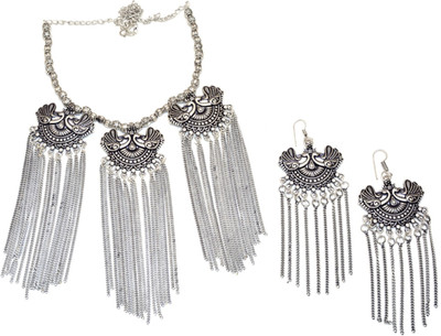 mohit jewellers Brass Silver Silver Jewellery Set(Pack of 1)