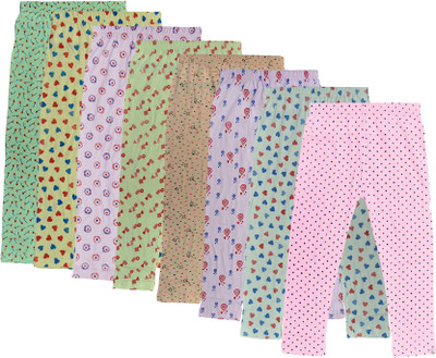 IndiWeaves Capri For Girls Casual Printed Cotton Blend(Multicolor Pack of 8)